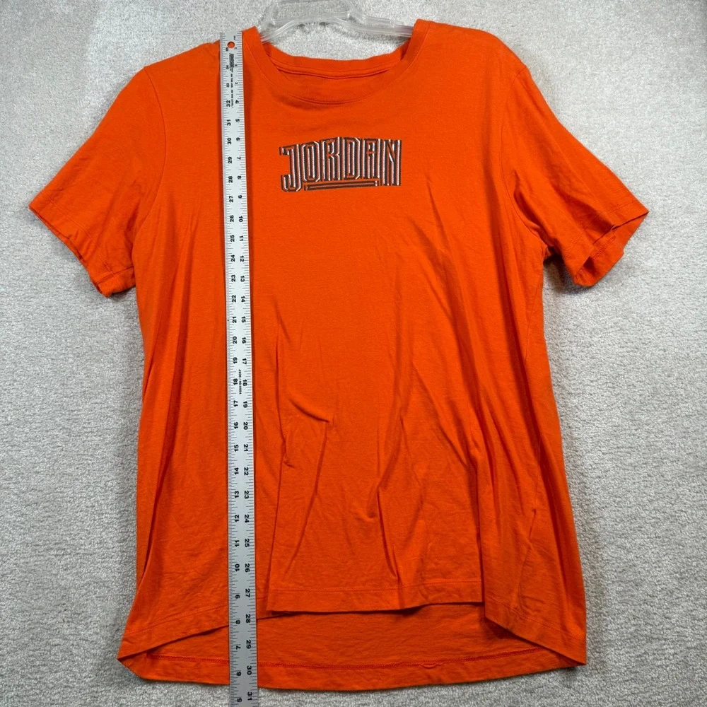 Jordan T-Shirt Mens Large Orange In Your Dreams In Your Nightmares Graphic Tee